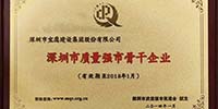 寶鷹集團(tuán)入選首批“深圳市質(zhì)量強(qiáng)市骨干企業(yè)”