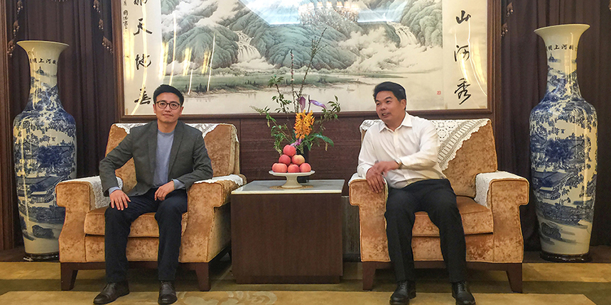 柔宇科技CEO劉自鴻一行到訪寶鷹集團(tuán)